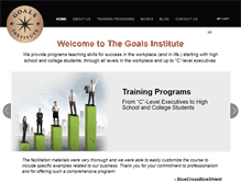 Tablet Screenshot of goalsinstitute.com